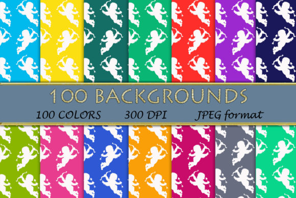 100 Angel Pattern Digital Papers for Creative Projects