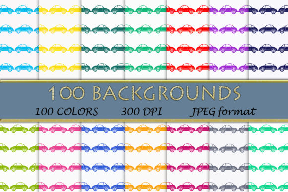 100 Car Pattern Digital Papers: A Versatile Resource for Designers and Creators