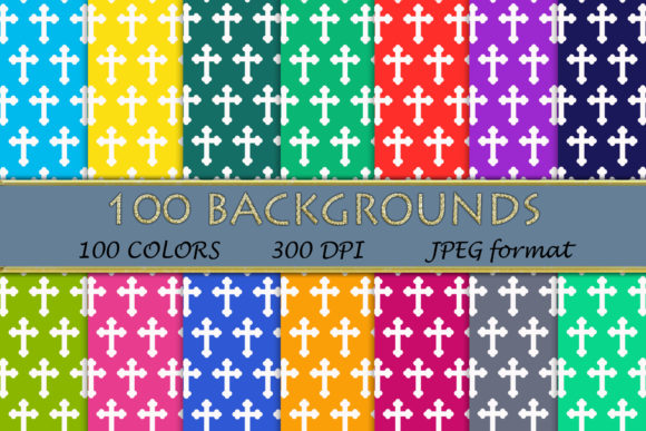 100 Cross Pattern Digital Papers