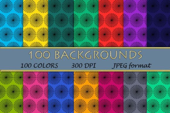 100 Halloween Pattern Digital Papers