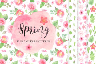 12 Spring Seamless Pattern Set: A Versatile Design Resource for Creative Projects