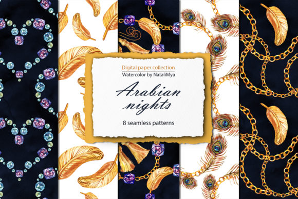 Arabian Nights Digital Paper Pack: A Creative Resource for Designers and Artists
