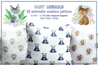 Baby Animals. Watercolor Seamless Pattern: A Modern Design Essential