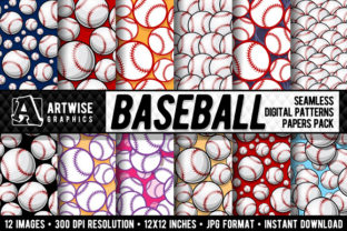 Baseball Digital Paper Graphics: A Versatile Design Resource for Creative Projects