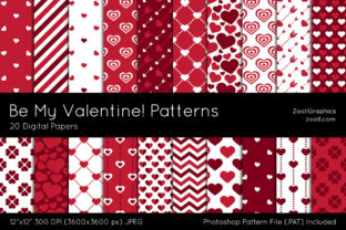 Be My Valentine Digital Papers