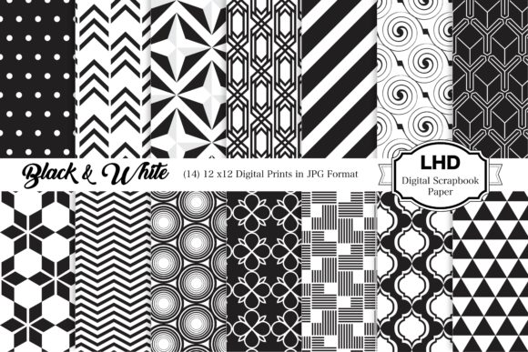 Black White Digital Papers: A Versatile Resource for Creative Projects
