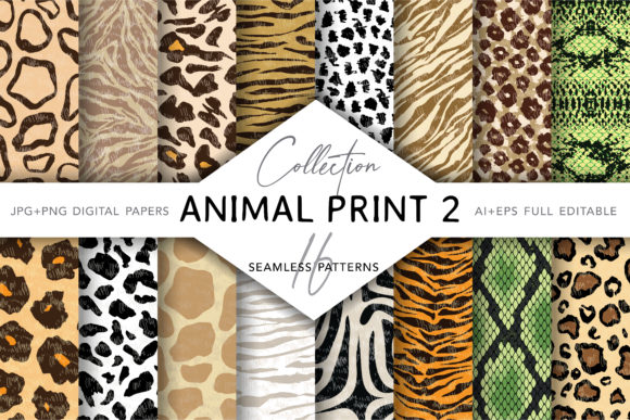 Collection of Animal Print Seamless 2: A Versatile Resource for Designers and Creators
