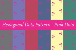 Dotted Hexagon Pattern - Pink Dots