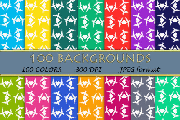 Exploring the 100 Dove Heart Pattern Digital Paper Collection: A Creative Resource for Designers and Artists