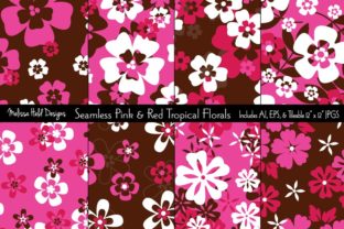 Exploring the Versatility of Seamless Pink Red Tropical Florals in Design Projects