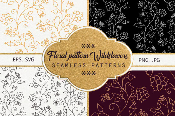 Floral Pattern. Wildflowers.: A Versatile Design Element for Creative Projects
