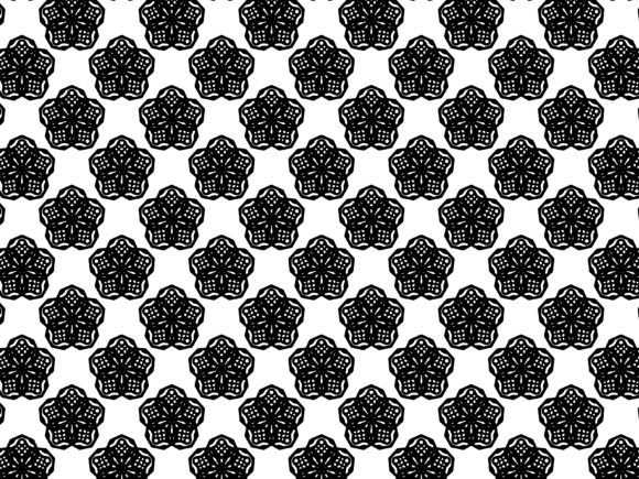 Fractal Pattern Flower Design Collection