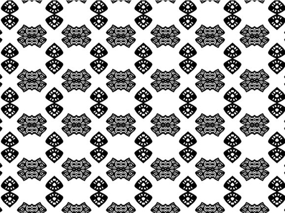Fractal Pattern Frog Triangle Design