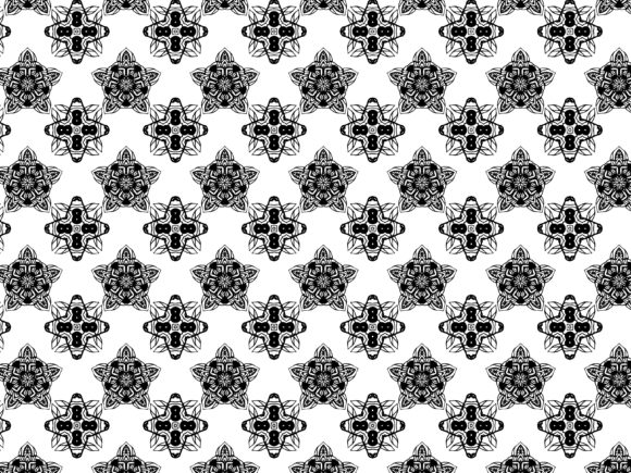 Fractal Pattern Star Teeth Ornament: A Versatile Design Element for Modern Creativity