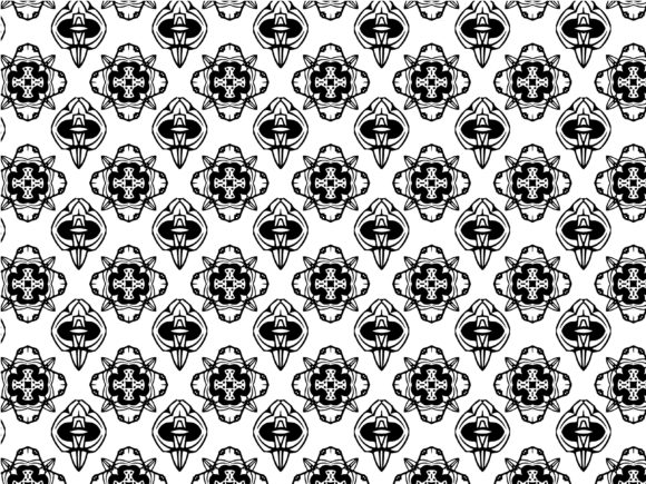 Fractal Pattern Teeth Outline: A Versatile Design Element for Creative and Commercial Use