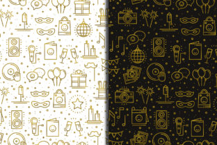 Golden Birthday Party Pattern: A Versatile Design Asset for Creative Projects