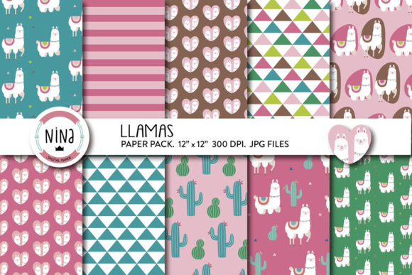 Llama Digital Paper Pack, Cactus Scrap: Strategic Tools for Creative and Operational Success