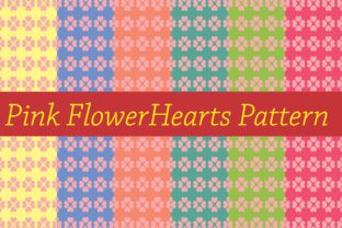 Pink FlowerHearts Pattern for Creative Projects