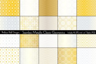 Seamless Metallic Classic Geometrics: A Versatile Design Solution for Creative Projects