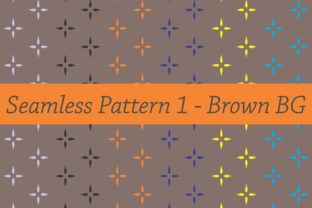 Seamless Pattern 1 - Brown BG: A Versatile Design Asset for Creative Projects