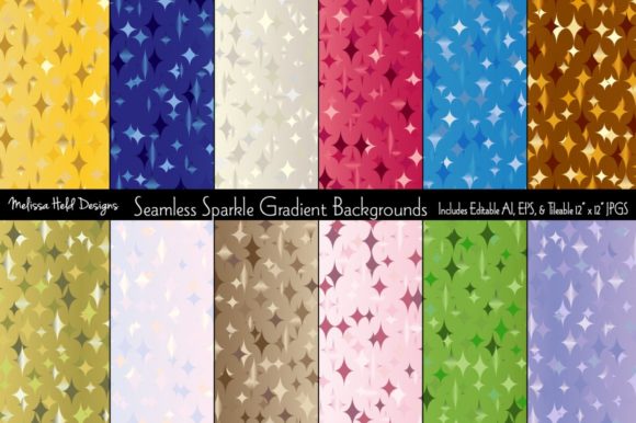 Seamless Sparkle Gradient Backgrounds: A Versatile Design Asset for Creative Projects