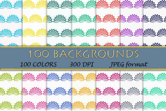 Unlocking Creativity with 100 Lotus Pattern Digital Papers: A Must-Have for Design Professionals