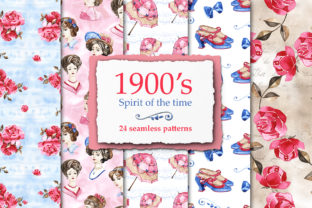 Watercolor 1900s Vintage Digital Papers: A Timeless Resource for Creative Projects