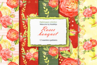 Watercolor Roses Digital Paper Pack: A Versatile Tool for Creative Projects